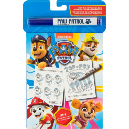 Carte de activitati cu carioca magica Paw Patrol, 24 pagini [3]