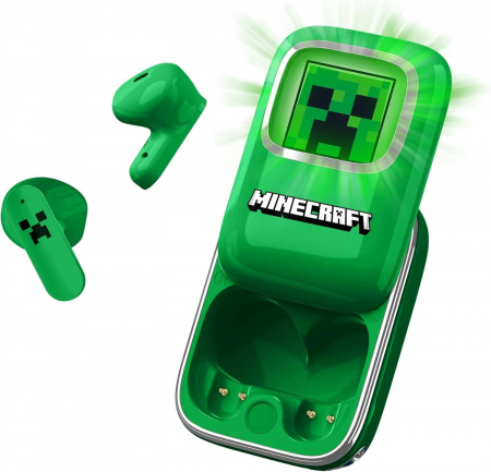 Casti Earpods cu carcasa glisanta Minecraft [0]