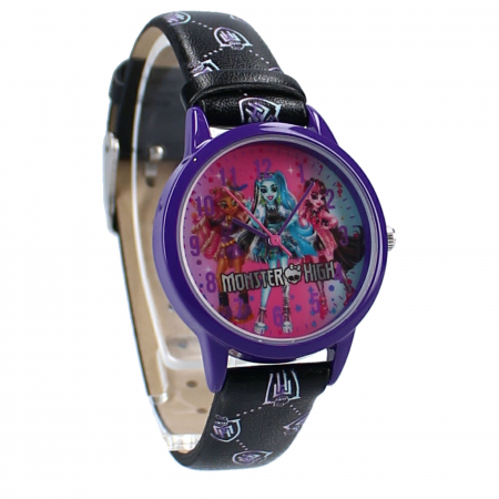 Cadouri si accesorii diverse - Ceas analogic mana pentru copi, Monster High Kids Time!