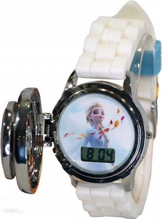 Ceas digital pentru copii, cu spinner si curea din silicon, Frozen [3]