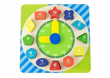 Ceas lemn Sortator Colorat [1]