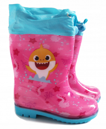 Imbracaminte si incaltaminte copii - Cizme cauciuc cu siret Baby Shark
