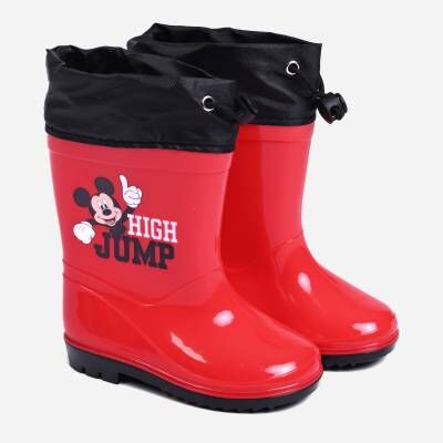 Ghete si cizme copii - Cizme cauciuc cu siret Mickey Mouse Jump