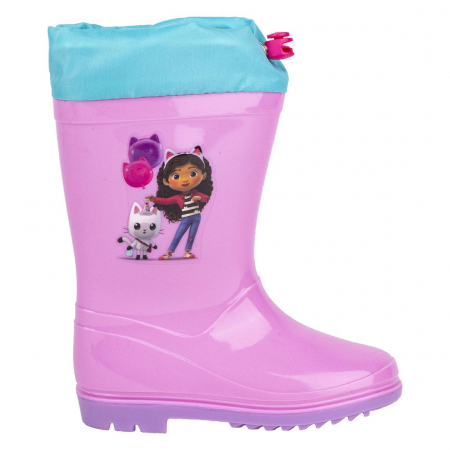 Imbracaminte si incaltaminte copii - Cizme de cauciuc cu siret Gabby's Dollhouse