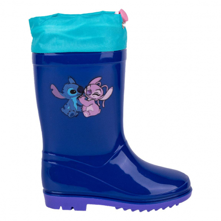 Imbracaminte si incaltaminte copii - Cizme de cauciuc cu siret Lilo & Stitch