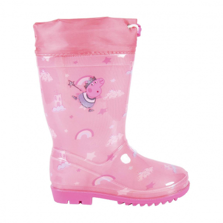 Ghete si cizme copii - Cizme de cauciuc cu siret Peppa Pig Magic