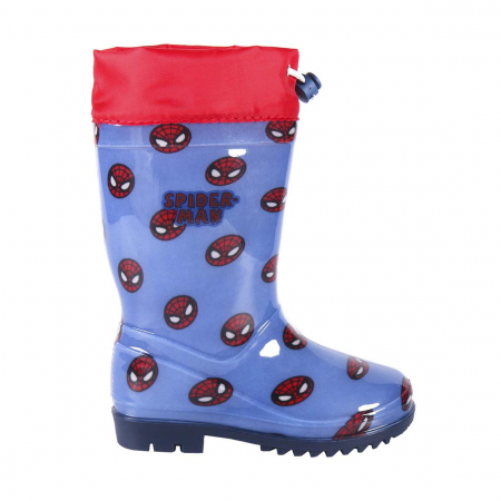 Ghete si cizme copii - Cizme de cauciuc cu siret Spider-Man