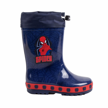 Ghete si cizme copii - Cizme de ploaie din PVC cu design Spiderman