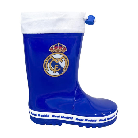 Ghete si cizme copii - Cizme ploaie PVC cu siret model Real Madrid
