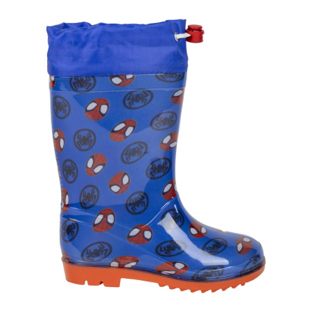 Imbracaminte si incaltaminte copii - Cizme ploaie PVC cu siret Spidey