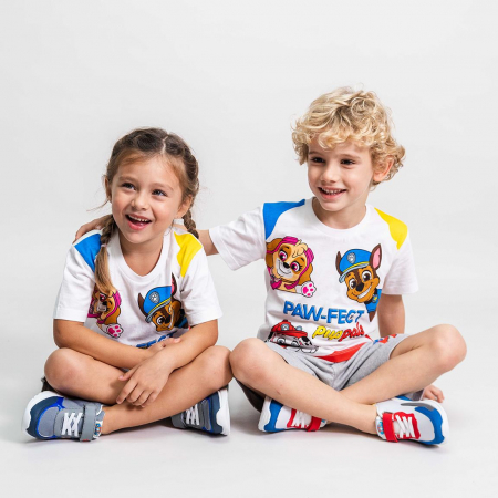 Compleu de vara, maneca scurta, amestec bumbac, Paw Patrol [5]