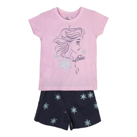 Compleuri copii - Complet de vara, maneca scurta, bumbac, Frozen Disney