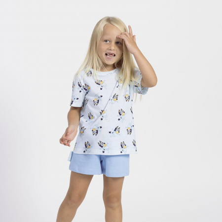 Compleu 2 piese din bumbac, maneca scurta Bluey [3]