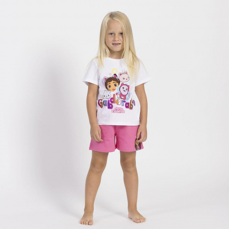 Compleu 2 piese din bumbac, maneca scurta Gabby's Dollhouse Adorable [2]