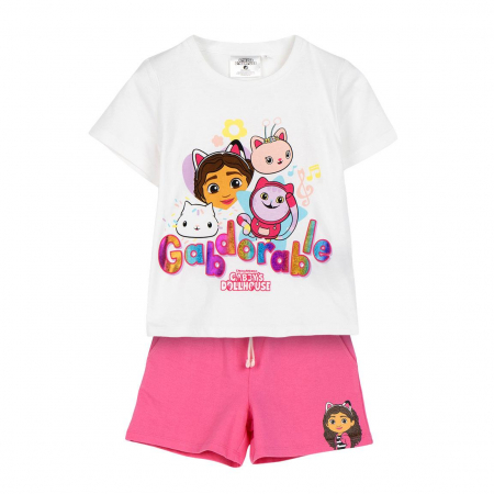 Compleuri copii - Compleu 2 piese din bumbac, maneca scurta Gabby's Dollhouse Adorable