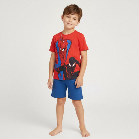 Compleuri copii - Compleu 2 piese din bumbac, maneca scurta Marvel Spiderman