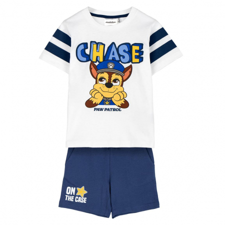 Compleuri copii - Compleu 2 piese din bumbac, maneca scurta Paw Patrol Chase