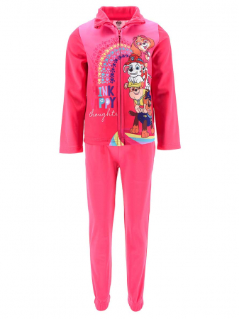 Compleuri copii - Compleu trening bumbac 2 piese cu fermoar Paw Patrol Girls