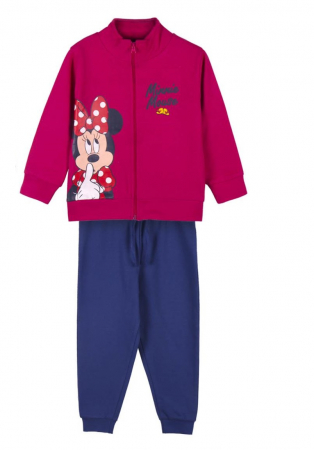 Compleu trening bumbac 2 piese cu fermoar Minnie Mouse [0]