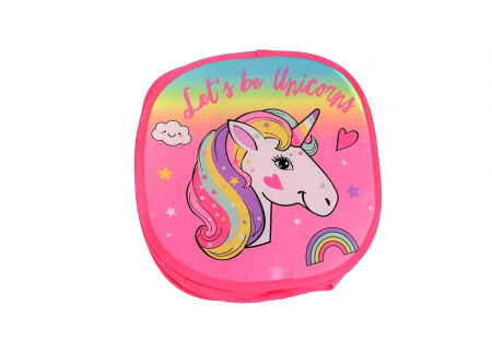 Cos de jucarii pliabil cu capac Unicorn 45x45x45 cm [1]