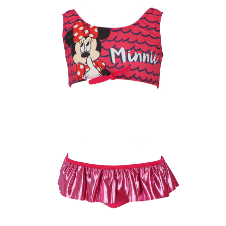 Costume de baie copii - Costum baie 2 piese Bikini, Minnie Mouse, rosu
