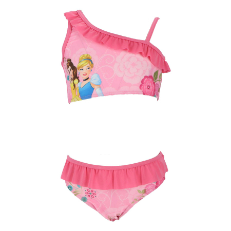 Costume de baie copii - Costum baie 2 piese , cu o bretea Printesele Disney Flowers
