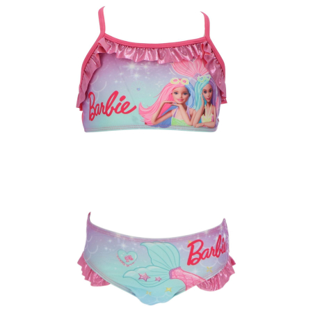 Imbracaminte si incaltaminte copii - Costum baie 2 piese cu volanas, Barbie