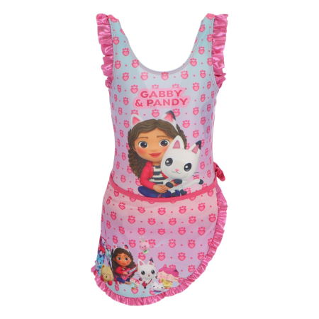 Costum baie intreg cu sarong, Gabby's Dollhouse [2]