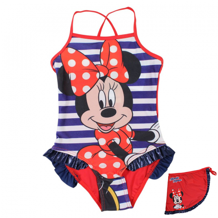Costume de baie copii - Costum baie intreg cu sarong, Minnie Mouse