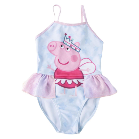 Costume de baie copii - Costum baie intreg cu volanas Peppa Pig