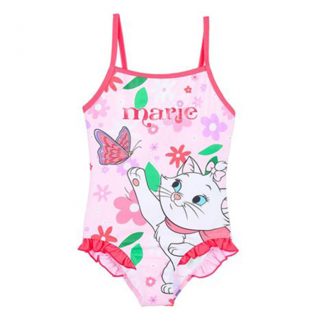 Imbracaminte si incaltaminte copii - Costum baie intreg Disney Marie Cat Flowers
