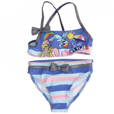 Costume de baie copii - Costum de baie 2 piese cu fundite My Little Pony