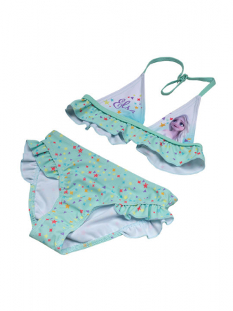 Costum de baie 2 piese cu volan Frozen [1]
