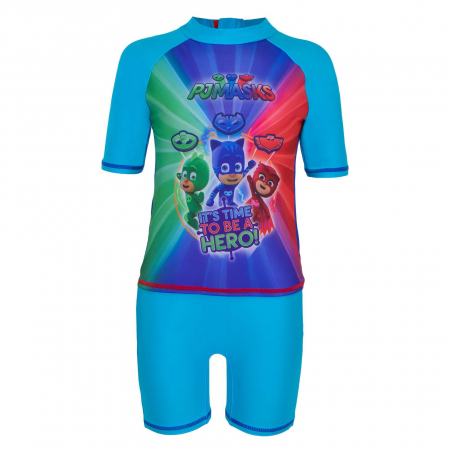 Costume de baie copii - Costum de baie cu maneci scurte PJ Masks