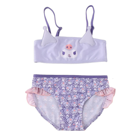 Costume de baie copii - Costum de baie fete cu volane, 2 piese Hello Kitty Kuromi