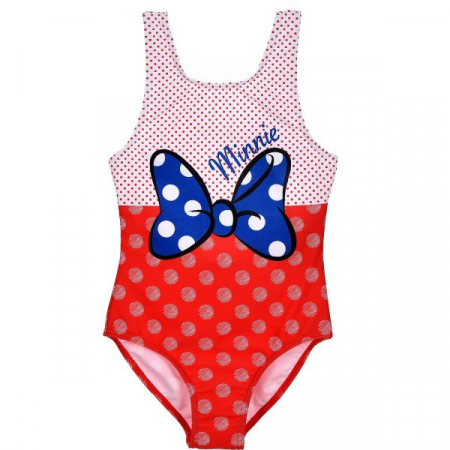 Costume de baie copii - Costum de baie intreg cu buline Minnie Mouse