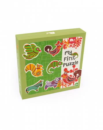 Puzzle-uri pentru copii - Cutie cu 6 puzzle-uri, Lumea Animalelor