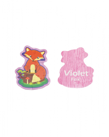 Cutie cu 6 puzzle-uri, 27 piese, Animale din padure [3]