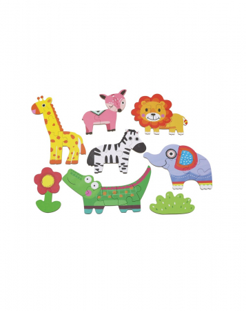 Cutie cu 6 puzzle-uri progresive, Jungla [2]