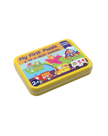 Puzzle-uri pentru copii - Cutie cu 6 puzzle-uri progresive, Mijloace de transport