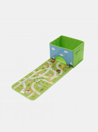 Cutii depozitare - Cutie de depozitare 2 in 1,cu tabla de joc 38x25x25cm