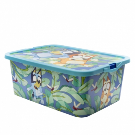 Mobilier camera copii - Cutie depozitare jucarii, Bluey, 15x38,7x28,7 cm, 13 l