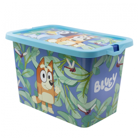 Mobilier camera copii - Cutie depozitare jucarii, Bluey, 28,7x18,5x19,2 cm, 7 l