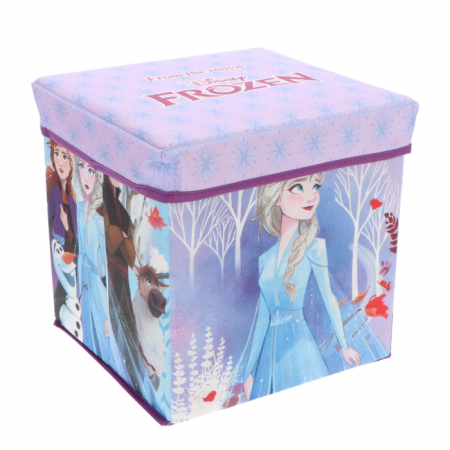 Home&Deco - Cutie depozitare tip taburent Frozen Disney, 30x30x30 cm