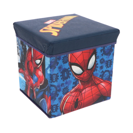 Cutii depozitare - Cutie depozitare tip taburent Spiderman, 30x30x30 cm