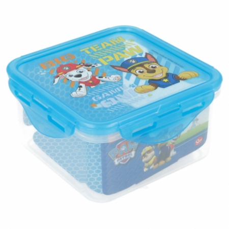 Articole hranire bebelusi - Cutie patrata pentru alimente Paw Patrol, 730 ml
