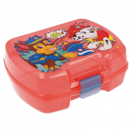 Articole hranire bebelusi - Cutie sandwich dreptunghiulara 17.5x7x13.8 cm, Paw Patrol Comic