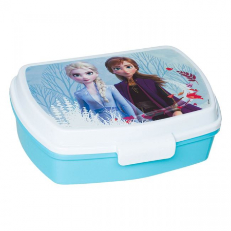 Articole hranire bebelusi - Cutie sandwich dreptunghiulara Frozen II Disney, 16x12x5 cm