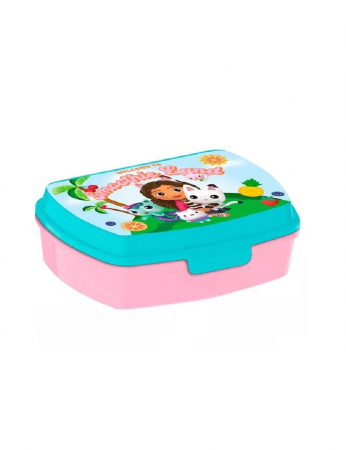 Accesorii hranire - Cutie sandwich dreptunghiulara Gabby's Dollhouse, 20x8 cm