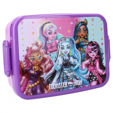 Articole hranire bebelusi - Cutie sandwich dreptunghiulara Monster High, 16x13x5 cm